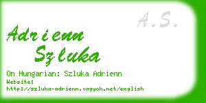 adrienn szluka business card